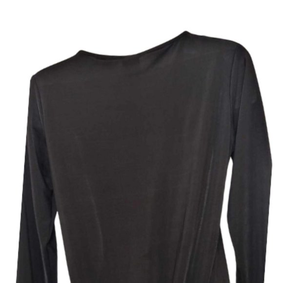 H&M Black  V-neck - Long Sleeve  Women's Top - Picture 2 of 4